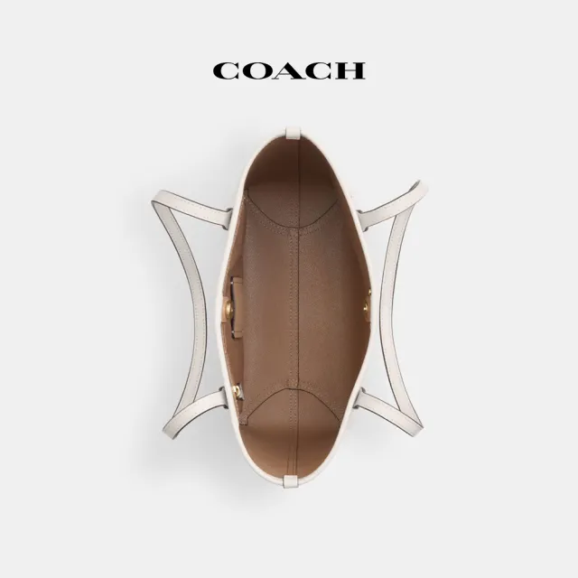 【COACH蔻馳官方直營】CITY小號托特手袋COACH X OBSERVED BY US-IM/粉筆白色 混合色(CU387)