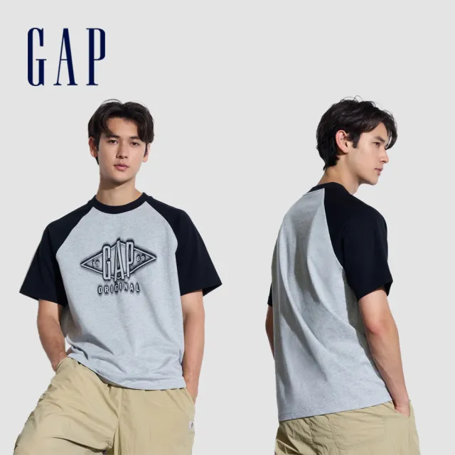 【GAP】男女裝 Logo圓領短袖T恤-多款任選(465273&460841&463174&460846&465581)