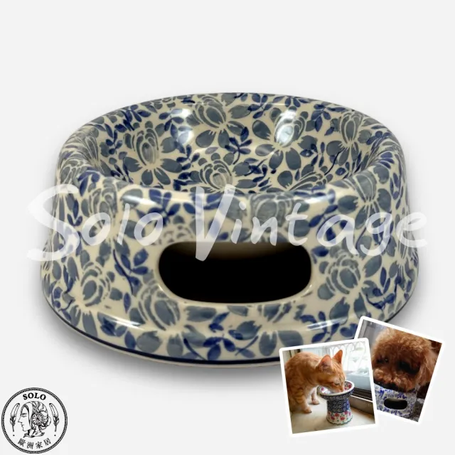 【SOLO 波蘭陶】波蘭製 Manufaktura 波蘭陶 17cm 寵物碗 圓形厚底碗 貓咪/中/小型犬適用