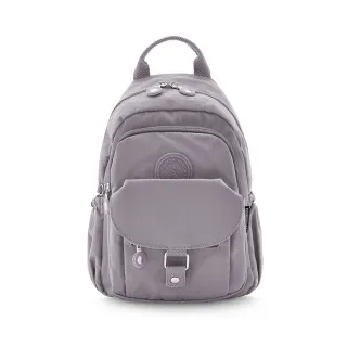 【冰山袋鼠】時光旅人 - 知性單肩後背兩用包 - 薄霧灰(B108-2GR)
