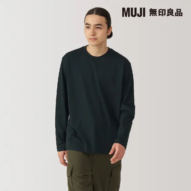 【MUJI 無印良品】男天竺圓領長袖T恤(共6色)