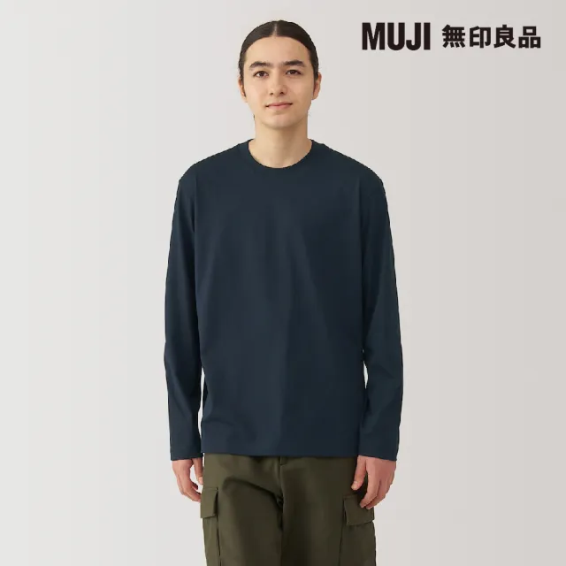 【MUJI 無印良品】男天竺圓領長袖T恤(共6色)