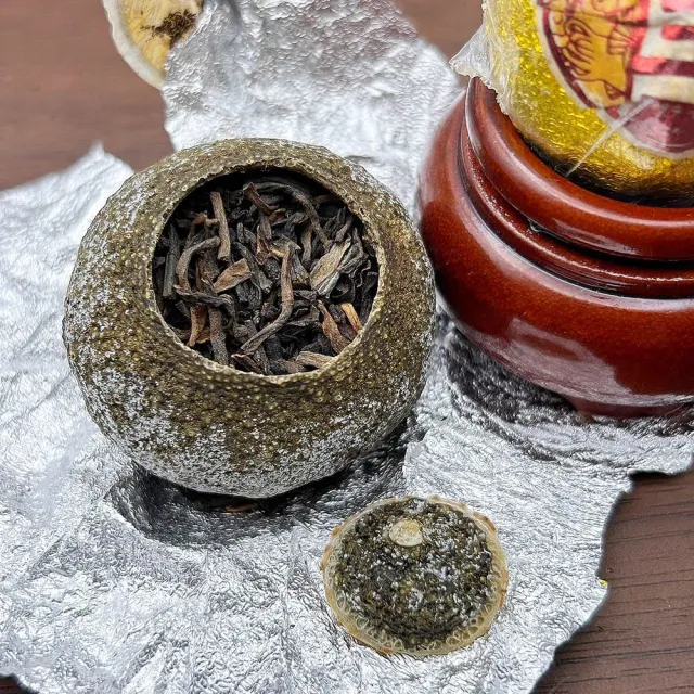 【藏古祥館】天馬柑王 小青柑 宮廷普洱 熟茶(熟茶  普洱 小青柑 龍珠)