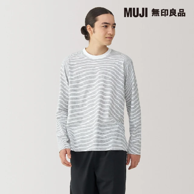 MUJI 無印良品 男天竺圓領長袖T恤(共4色)