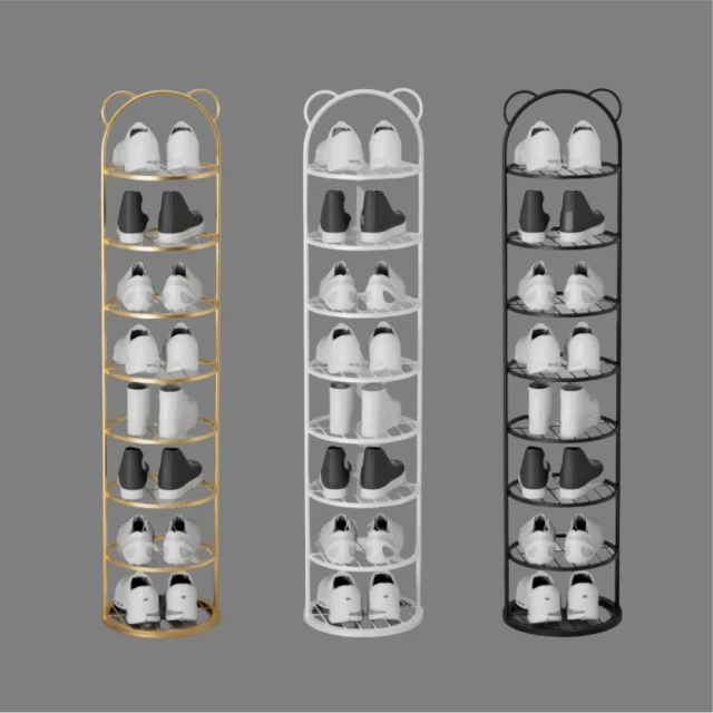 UVstar 優品星球 奶油風 收納鞋櫃架 八層款(鞋架 置物架 收納架 玄關 衣帽架 鞋櫃)