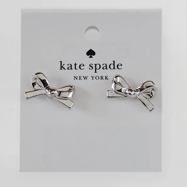 【KATE SPADE】花環繞圈水鑽/蝴蝶結造型耳環(任選)