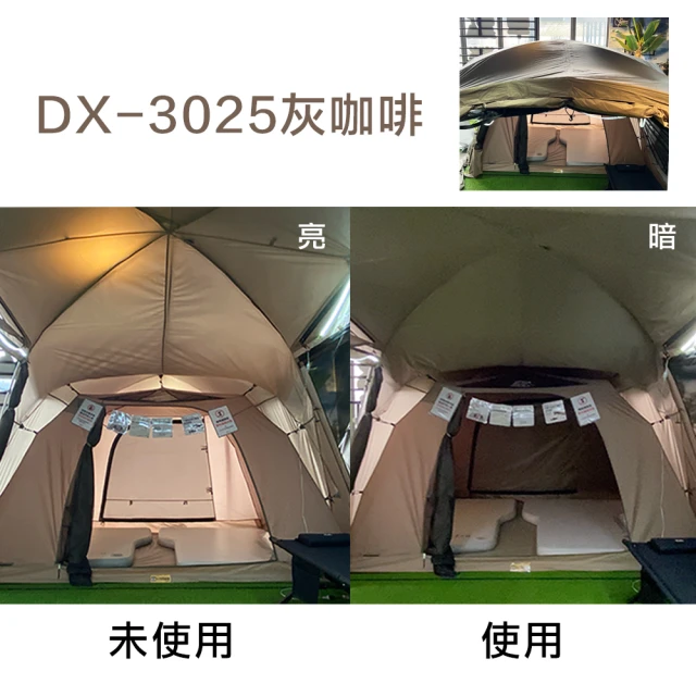 WILDPEAK 野峰戶外 DX3025 灰咖啡 黑膠頂布 黑膠隔熱 收納小