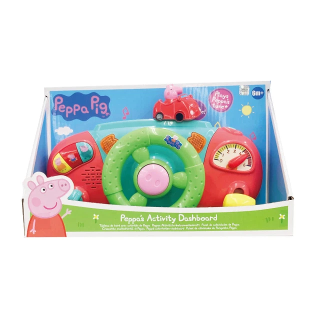 ToysRUs 玩具反斗城 Peppa Pig 粉紅豬小妹 佩佩聲光方向盤