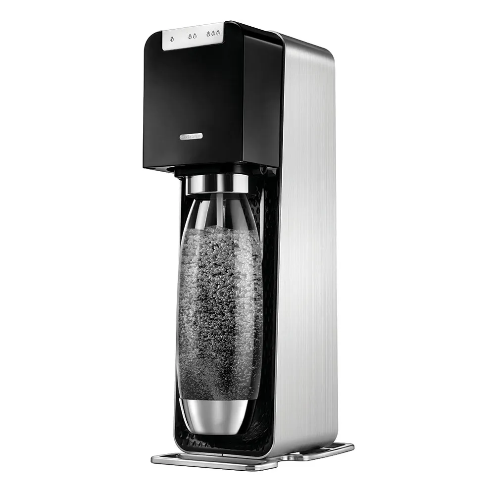 【福利品】Sodastream-電動式氣泡水機POWER SOURCE旗艦機 白/黑(保固2年)