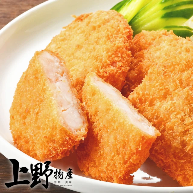 上野物產 8包 薄脆蝦仁排(2片/包 炸物/海鮮/蝦子/炸蝦/蝦仁)