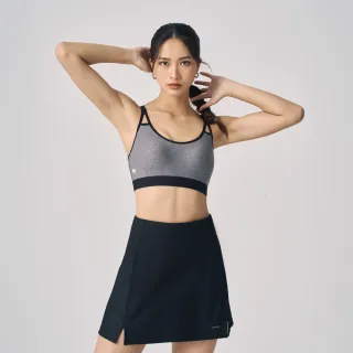 【Mollifix 瑪莉菲絲】3D防震鋅離子抗菌運動內衣、瑜珈服、無鋼圈、開運內衣(深麻灰)