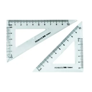 【筆樂 PENROTE】軟性三角板組 TD6941(尺 數學 製圖 學生 開學)