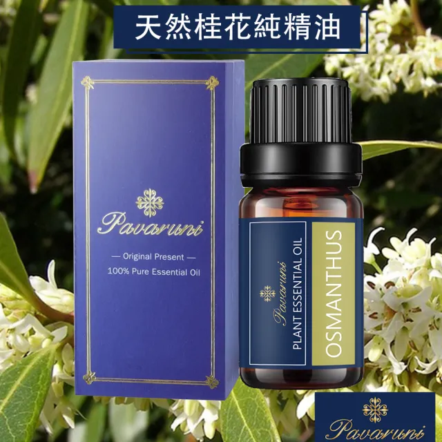 【Pavaruni】美國100%純精油50種香味10ml 植物單方精油 香薰(薰衣草精油 玫瑰精油 檀香 雪松 佛手柑 茶樹)