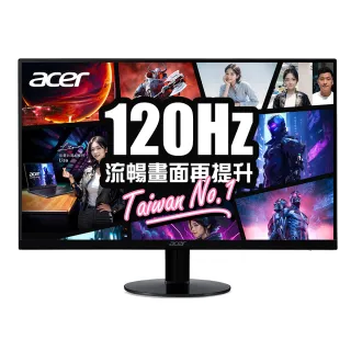 【Acer 宏碁】A 福利品 SA240Y G0 電腦螢幕(24型/FHD/120Hz/1ms/IPS)