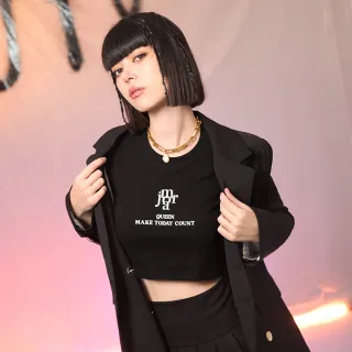 【MAJOR MADE】品牌鎖鏈字母修身短版T(短袖上衣/字母T/短T)