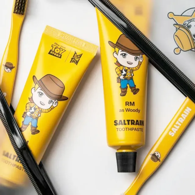 【SALTRAIN】BTS x 玩具總動員聯名牙膏牙刷旅行組 70g 任選(防彈少年團 TinyTAN 專櫃公司貨)