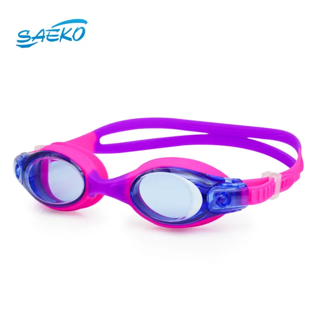 【SAEKO】舒適防霧快調兒童泳鏡 KJ28(抗UV 蛙鏡)