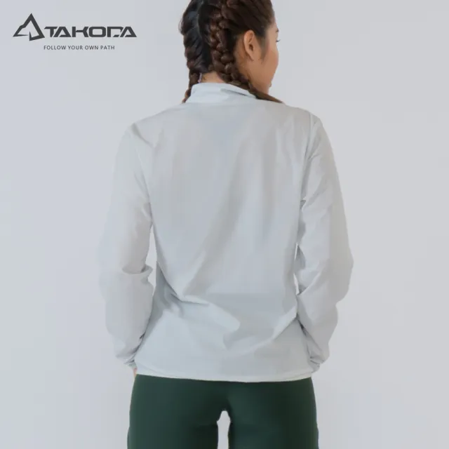 【TAKODA】Mni 極輕量越野防風外套 女款 雲灰色(機能外套/輕量外套/防風外套)