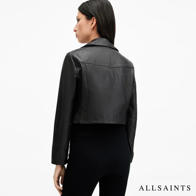 【ALLSAINTS】ELORA 修身短版羊皮騎士皮衣 W088LB(修身版型)