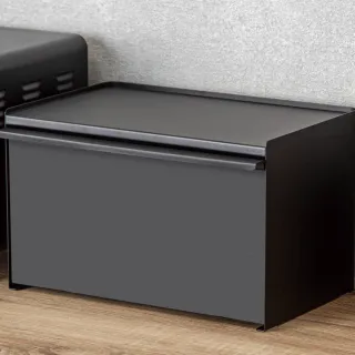 【NITORI 宜得利家居】鋼製麵包盒 SI001 BK(麵包盒)