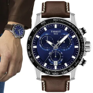 【TISSOT 天梭】SUPERSPORT CHRONO 三眼計時腕錶 618 週年慶 畢業禮物 (T1256171604100)