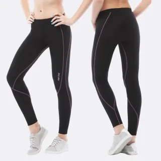 【FREEZONE】現貨 多彩配線緊身壓力長褲 女款-FZ100型(高彈力機能壓縮/日著瑜珈運動/慢跑登山/健身)