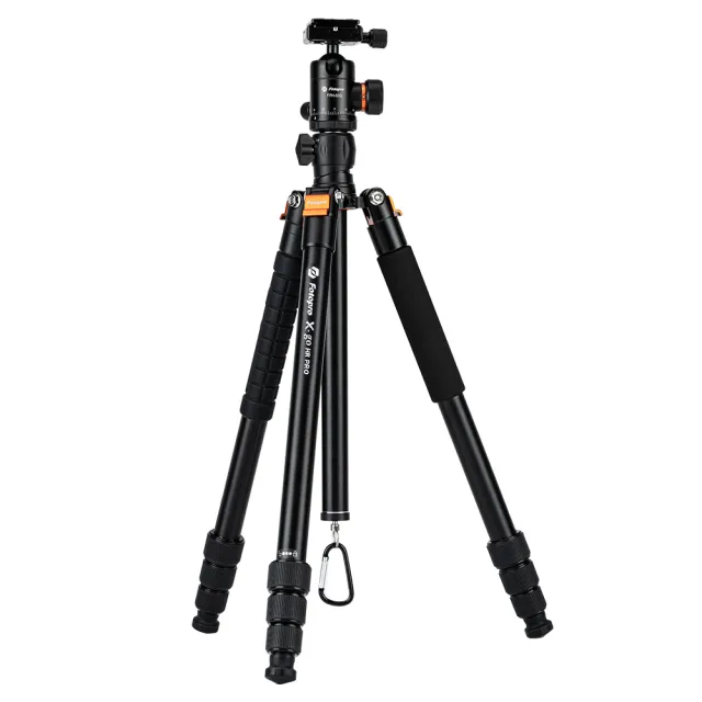 【FOTOPRO】X-GO HR PRO 鋁合金三腳架套組(公司貨 專業橫置中軸腳架 單腳架 反折 載重8公斤 適合翻拍)