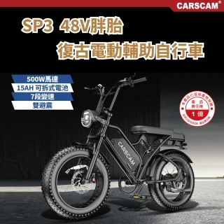 【CARSCAM】SP3 48V胖胎復古電動輔助自行車