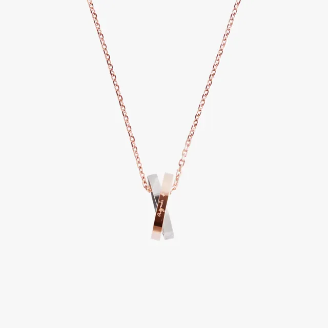 【agnes b.】bijoux  情侶款logo戒指白鋼項鍊(多款)