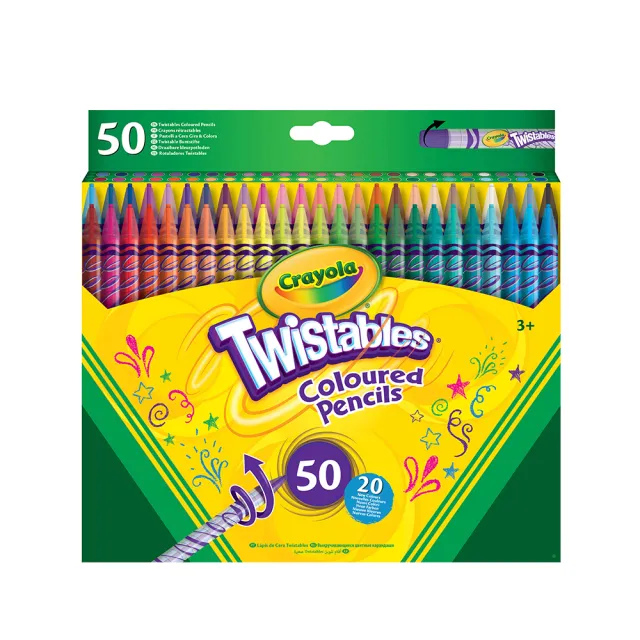 【crayola 繪兒樂】旋轉彩色鉛筆50色
