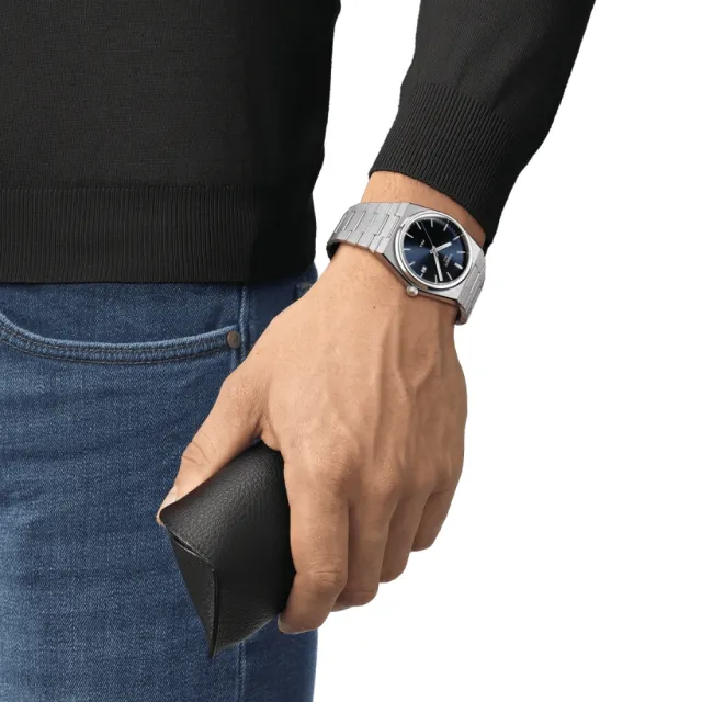 【TISSOT 天梭】PRX系列 1970年代復刻 時尚腕錶 錶 週年慶 雙11 (T1374101104100)