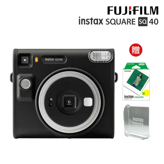 【FUJIFILM 富士】instax SQUARE SQ40 方形拍立得相機(送10張底片旋轉相框超值組)