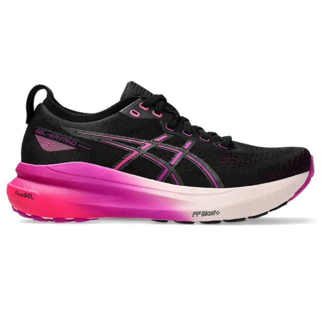 【asics 亞瑟士】慢跑鞋 女鞋 運動鞋 緩震 支撐  GEL-KAYANO 31 黑粉 1012B670-003