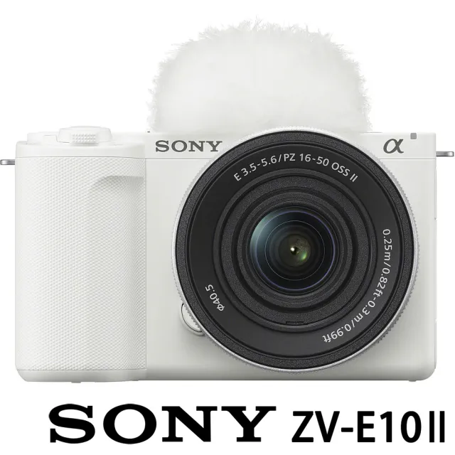 【SONY 索尼】ZV-E10M2K ZV-E10 II KIT 二代 鏡頭組 附16-50mm鏡頭(公司貨 APS-C 無反微單眼相機 ZV-E102)