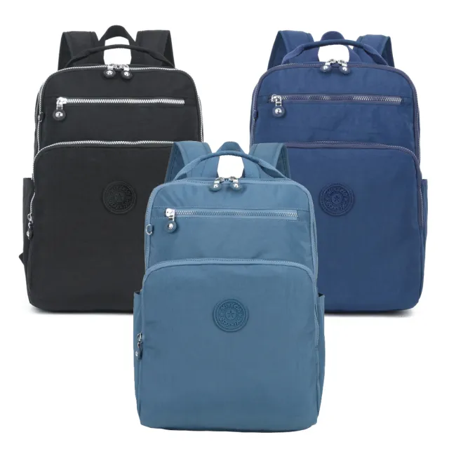 【iBrand】雙11 簡約雙層防潑水輕量筆電雙肩後背包-大(防水包 多色任選)
