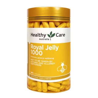 即期品【Healthy care】澳洲蜂王乳膠囊 1000(365顆/葵烯酸/卵磷脂/原廠公司貨/效期2025/6/30)