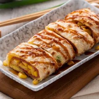 【海肉管家】香蔥蛋餅皮3包 共90片(1800g/包_蛋餅/蔥油餅/抓餅/冷凍食品/早餐/點心)