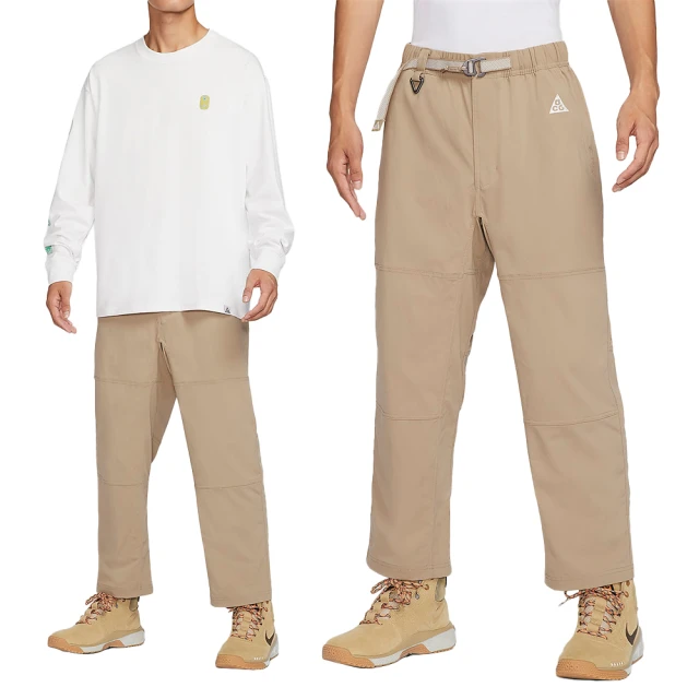 NIKE 耐吉 ACG UV Hike Pant 男款 卡其色 皮帶 口袋 戶外 防曬 運動 休閒 長褲 FN2451-247