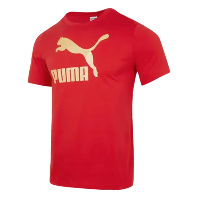 PUMA 短袖上衣 男款 運動 亞規 Golden Sprint 紅 62582411