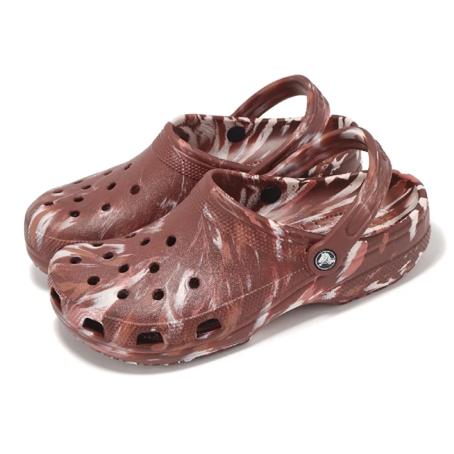 Crocs 洞洞鞋 Classic Marbled Clog 男女鞋 深土棕 經典大理石花紋 克駱格 卡駱馳(2068672FM)