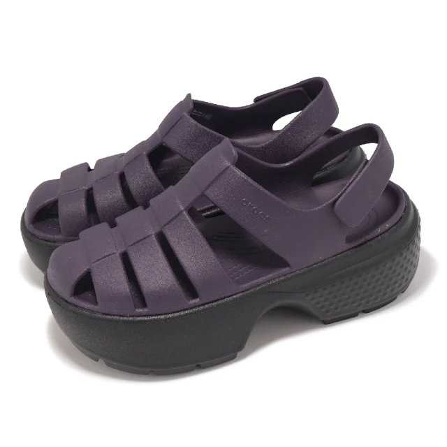 Crocs 涼鞋 Stomp Fisherman Sandal 男鞋 女鞋 深鳶尾花 雪屋涼鞋 厚底 卡駱馳(2099385AS)