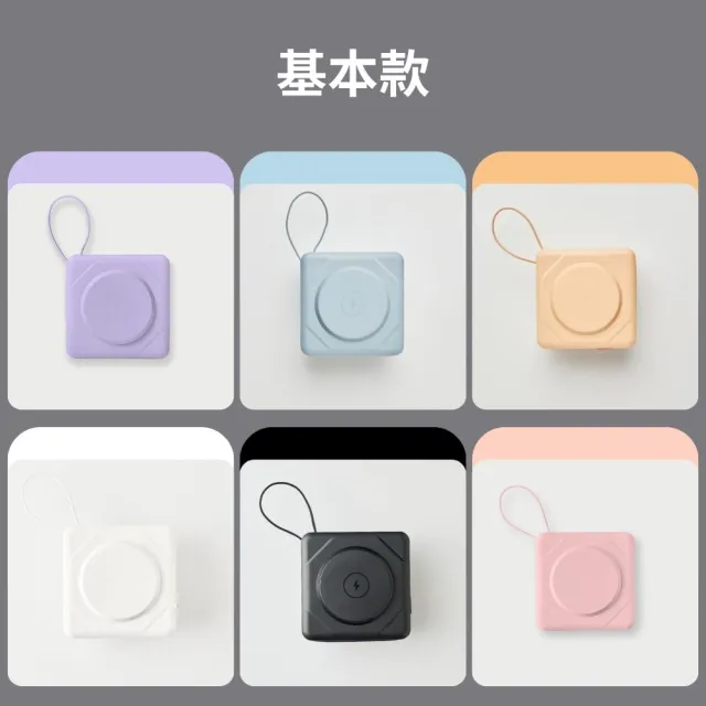 【MiWorks米沃】七合一快充磁吸行動電源 BS-NC10K 10000mA 22.5W 雙口輸出 支援magasafe