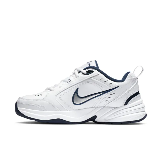 【NIKE 耐吉】休閒鞋 男鞋 運動鞋 老爹鞋 厚底 AIR MONARCH IV 白銀 415445-102