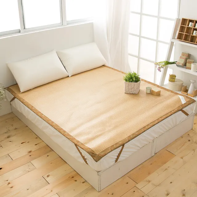 【A-nice 台灣製】日本精品 3D透氣加厚 高密度 加厚編織 頂級軟藤涼蓆(雙人 5呎 / TWO)