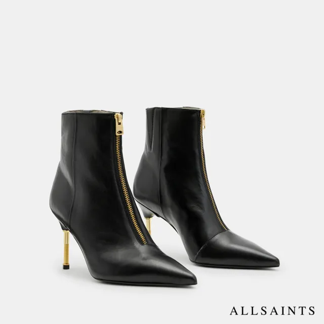 【ALLSAINTS】NATASHA 尖頭細跟短靴裸靴 W001FB(女款)