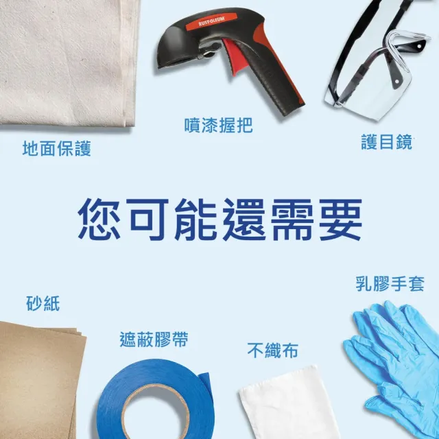 【RUST-OLEUM 樂立恩塗料】全效保護漆 透明(亮光／680g 353345)