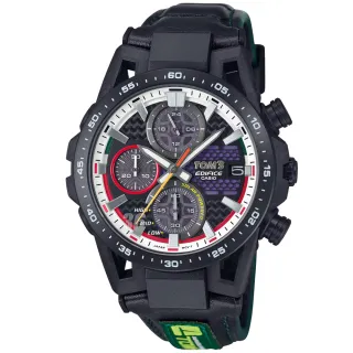 【CASIO 卡西歐】EDIFICE TOM’S 50 周年紀念版 太陽能腕錶 聖誕節 禮物 送禮(EFS-S641TMS-1A)