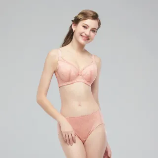 【Swear 思薇爾】S小心機系列M-3XL蕾絲中腰三角女內褲(卡羅粉)