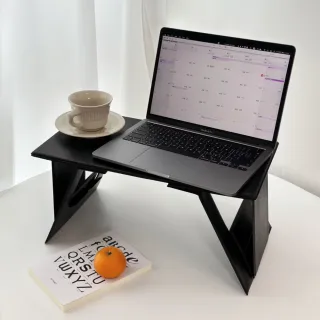 【ANTIAN】懶人筆電增高架 車載小桌板 沙發床上卡片小桌板 臥室飄窗坐地桌 45*25*1.56cm(交換禮物)