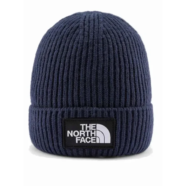 The North Face TNF 北臉 休閒 保暖帽 毛帽 TNF LOGO BOX CUFFED BEANIE 男 女 藍色(NF0A3FJX8K2)